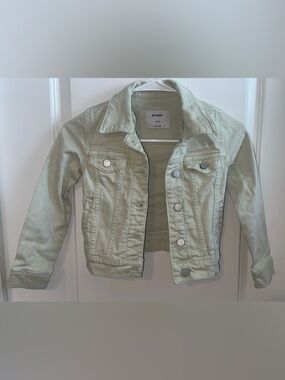 Old Navy Kids small 6/7 Light Tan Denim Jacket